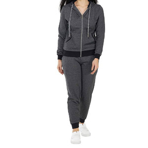 Elegante ropa deportiva ligera y cómoda de dos piezas, chaqueta de invierno ecológica con cremallera y pantalones para uso diario - Product Image 6