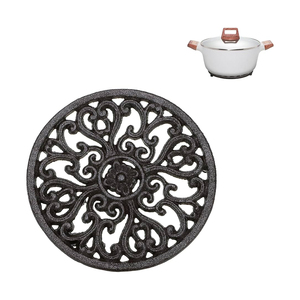 Dessous de plat en métal de conception merveilleuse forme de conception décorative et pratique porte-casseroles en métal pour l'utilisation de la table à manger de comptoir de cuisine - Product Image 4