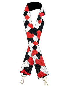 New <b>Leopard</b> <b>Print</b> Beaded <b>Belts</b> 3.8 cm Glitter Crossbody Shoulder Handbag Hardware Bag Straps - Product Image 5