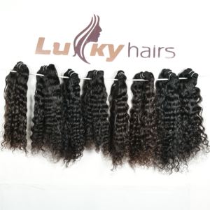 Fournisseur professionnel 100% vierge cuticule aligné vietnamien Remy ondulé doux et soyeux vague lâche couleur noire naturelle cheveux humains - Product Image 6