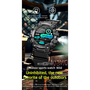 นาฬิกาอัจฉริยะ LC21 Sport หน้าจอ TFT 1.32 นิ้ว กันน้ำ IP68 วัดอัตราการเต้นของหัวใจ พร้อมเข็มทิศ ไฟฉาย นาฬิกาออกกำลังกายสำหรับทุกเพศ - Product Image 4