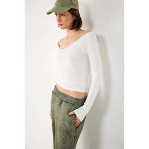 Camiseta de Cuello Ancho con Canalé - Product Image 3