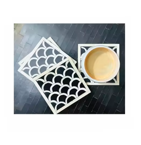 Vente chaude nacre décorative sous-verres en forme de carré sous-verres pour boissons verres tenant Base caboteur meilleure vente - Product Image 6