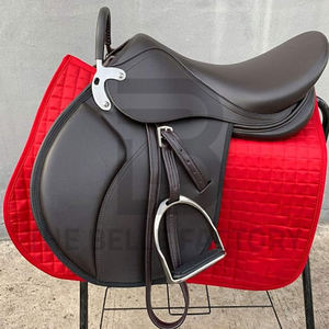 แผ่นรองอานม้าหนังแท้แบบตะวันตกทำด้วยมือสำหรับนักขี่ม้าชาวอังกฤษ - Product Image 3