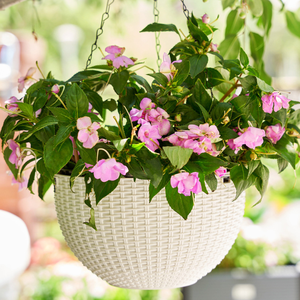 Maceta Moderna Colgante de Plástico con Sistema de Autorriego y Orificio de Drenaje, <span class=keywords><strong>Jardinera</strong></span> para Hogar y Jardín - Product Image 3