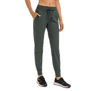 Pantalones Deportivos de Corte Regular con Logotipo Personalizado, Pantalones Jogger con Cordón para Mujer, Pantalones Deportivos de Algodón para Entrenamiento a Bajo Precio - Product Image 2