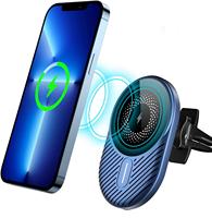 Support de téléphone portable magnétique sans fil universel à charge rapide 15W pour voiture - Fixation puissante à simple touche, installation flexible