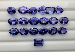 3x5mm corte de pera azul tanzanita facetada piedra preciosa suelta Original azul tanzanita Un piedras calentadas para joyería - Product Image 3