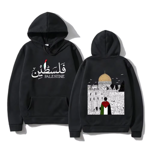 Sweatshirts à capuche décontractés Palestine pour hommes et femmes, différentes couleurs, sweatshirts Palestine à motifs bon marché pour l'hiver - Product Image 4