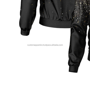 All-Weather Versatile Custom Varsity <b>Jacket</b> for <b>Men</b> MCACVJ-278 with Stand Collar Front Embroidery Decoration Customizable Logo - Product Image 5