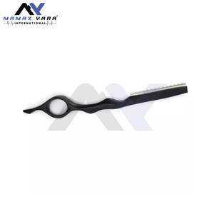 Rasoir à lame unique en acier inoxydable pour hommes, rasoir à lame droite pour la coupe de cheveux professionnelle et la coiffure - Product Image 5