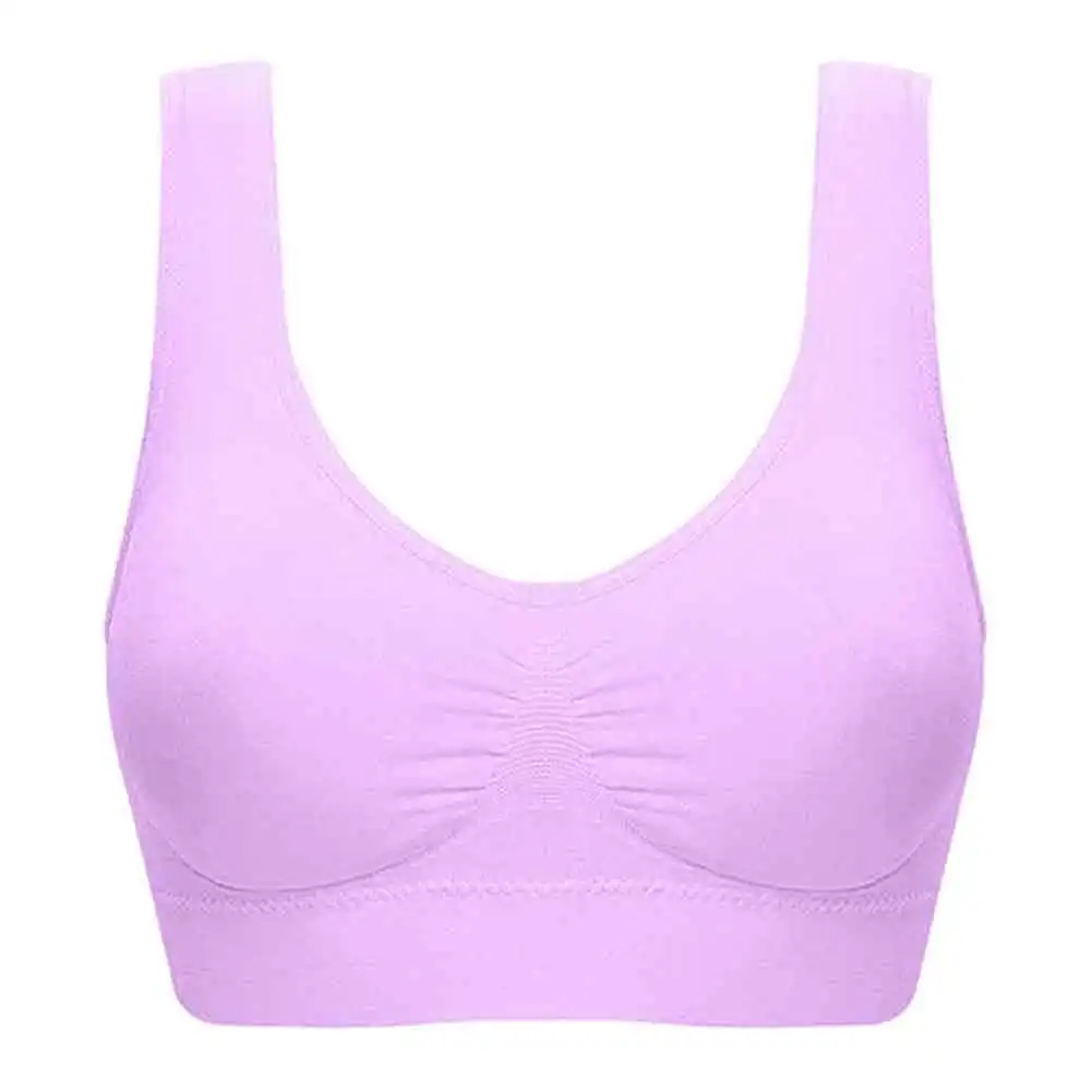 Comfortable Women Sport Bra Padded Seamless Undergarments Plus Size Breathable Strapless Customized Gym Yoga Fitness Wear