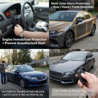 Sistema de Alarma para Auto OEM con Inmovilizador de Motor y Control Remoto Original, Actualización Antirrobo