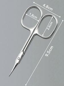 Tijeras para Cutículas de Belleza, Acero Inoxidable, Hoja Recta Afilada, Pinza Fina para Recortar Cejas, Pestañas, Piel Seca, Herramientas de Manicura - Product Image 6