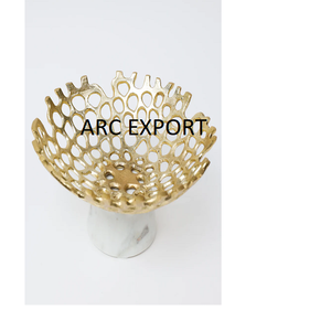 Design de fleur standard Décoration formes de fleurs uniques Design élégant dernier design en métal bols de service pour prix de gros - Product Image 5