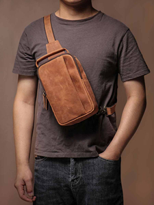 Sac à bandoulière en cuir véritable pour femmes Petit sac à bandoulière en cuir souple de luxe pour femmes - Product Image 3