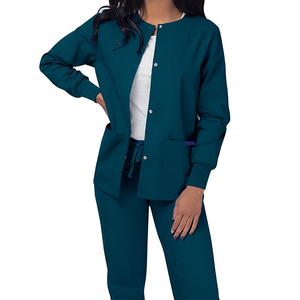 Blouse d'infirmière confortable pour femmes, uniforme d'hôpital, tissu sergé en spandex/polyester - Product Image 3