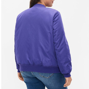 Manteaux de printemps personnalisés coupe ajustée pour femmes blouson d'aviateur respirant de grande taille pour femmes vestes en jean pour femmes - Product Image 3