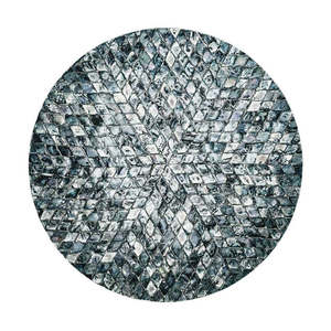 Manteles Individuales Redondos Hechos a Mano con Madreperla, Manteles Tejidos Naturales Resistentes al Calor, Decoración para Mesa de Comedor para Cocina y Restaurante - Product Image 1