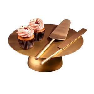 <b>Cake</b> <b>Stand</b>/Serving Platter for Home and Bakery-Fruits Serve (2T Stainless <b>Cake</b> <b>Stand</b>(2Layer) Chrome Finishede Ribbed - Product Image 6