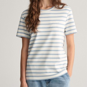 Camiseta a rayas duradera para mujer: alta calidad, cómoda y perfecta para el uso diario y trajes Casuales - Product Image 2