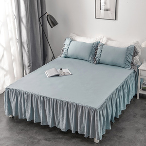 Logo personnalisé oem avec commerce extérieur jupe de lit pièce unique 1.8m protection anti-poussière anti-dérapant <span class=keywords><strong>simmons</strong></span> <span class=keywords><strong>literie</strong></span> housse de matelas - Product Image 2