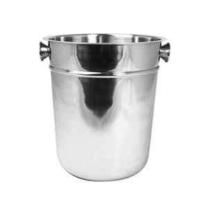 Wholesale Party Beverage Beer Wine Wooden Ice <b>Bucket</b> <b>with</b> Wooden <b>Lid</b> and Natural Wood Color and Steel <b>Bucket</b> - Product Image 1
