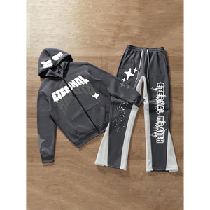 Conjunto Deportivo de Algodón French Terry de Primera Calidad para Ropa Urbana, Fabricante OEM, Serigrafía, 500 GSM - Product Image 1