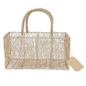 Estante de cesta de almacenamiento de color dorado de nuevo diseño con precio al por mayor y cestas de almacenamiento decorativas para el hogar de la mejor calidad - Product Image 5