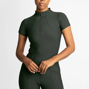 Camiseta de Equitación 2026, Rendimiento, Mujer, Ligera, Transpirable, Tejido Elástico, Manga Corta, Capa Base, Servicio OEM - Product Image 1