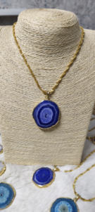 Collar de joyería de moda de alta calidad al por mayor colgante de cuarzo Solar Natural de calidad superior hermosa piedra preciosa grande tallada superior - Product Image 5