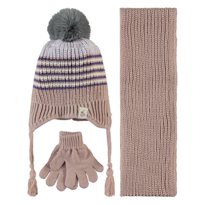 Ensemble d'accessoires préscolaires pour filles Gants bonnet et écharpe - Product Image 1