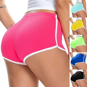 Pantalones cortos de yoga personalizados para mujer, ropa deportiva de algodón transpirable, estilo sexy con decoración de logotipo personalizado de talla grande - Product Image 4