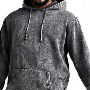 Chándal de lavado ácido de calidad superior hecho en fábrica precio razonable Material de algodón al por mayor usando en chándal de jogging para hombres - Product Image 2