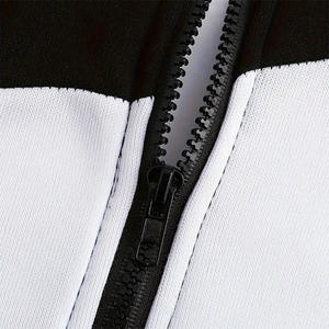 Conjunto Deportivo de Dos Piezas para Hombre al por Mayor, Sudadera con Capucha y Cremallera con Bloques de Color, Pantalones Deportivos, Logotipo Personalizado, Ropa Deportiva Informal OEM - Product Image 4