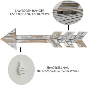 <b>Wooden</b> Arrow Wall 2 Pack Rustic Home Decor Farmhouse Arrow <b>Sign</b> Wall Decor for Home Gallery Wall Living Room Entryway - Product Image 5