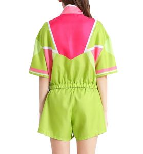 Ensemble short de sport pour femme avec logo personnalisé, coupe-vent en nylon uni, grande taille, vente en gros, été, MADE BY HAIDIIII SPORTS 2026 - Product Image 4