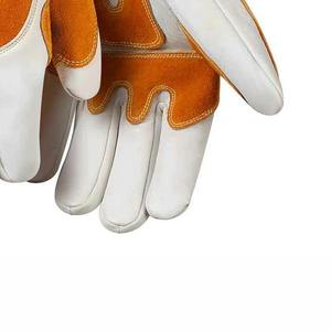 Guantes de Soldadura Mig Tig de Cuero Vacuno de Alta Calidad, Resistentes al Calor, de Grado A, con Mango Largo - Product Image 4
