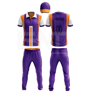 Divisa da Cricket a sublimazione personalizzata nuova maglietta della squadra e pantaloni con mazze e palline da Cricket