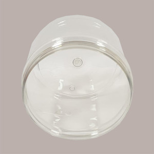 Frasco transparente para mascotas de 5 uds con tapa negra brillante Capacidad de 500ml para crema para el cuidado de la piel de helado y tapa superior de rosca de polvo suelto" - Product Image 2