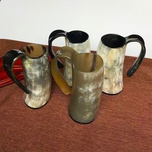 ESTILO MODERNO KARVIN BUFFALO BEBER HORN MUG VIKING HORN Mug Venta caliente Calidad natural Hecho a mano para Navidad - Product Image 6
