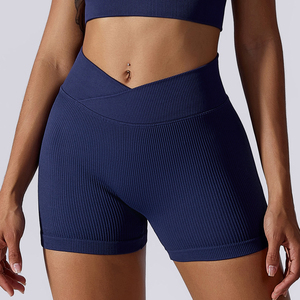 Shorts Deportivos de Cintura Alta para Mujer, Talla Grande, para Gimnasio, Mini Contour, 100% Algodón, Secado Rápido, Impermeables, Combinables - Product Image 4