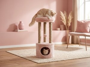 Atlanta <b>Blush</b> Dream Cat Tower With Cozy Nest - Product Image 6