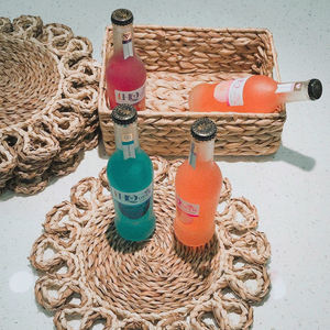 Dessous de verre en rotin traditionnel écologique fait à la main napperon en bambou assiette de chargeur pour usage de cuisine Vietnam artisanat Restaurants - Product Image 5