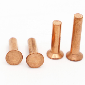 Rivet à tête fraisée en cuivre massif GB869 DIN661 M2.0 M2.5 M3 M4 M5 M6 M8 - Product Image 1