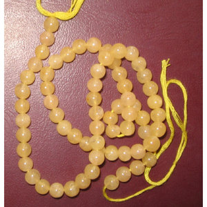 Yellow Jade Plain Round <b>Beads</b> <b>Crystal</b> Lampwork & Glass <b>Beads</b> - Product Image 1