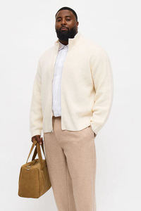 Suéter de Invierno de Punto 100% Lana para Hombre, Ecológico, Suave, Cálido, Transpirable, con Diseño Frontal para Máxima Comodidad - Product Image 2