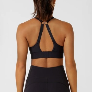 Nuevo Sujetador Deportivo de Yoga para Mujer, de Secado Rápido, con Tirantes Cruzados y Soporte Alto, en Spandex/Nylon, con Logotipo Personalizado en la Parte Delantera, para Gimnasio y Entrenamiento - Product Image 2