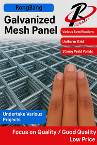 Tấm lưới rọ mạ kẽm nóng hàn lưới thép dệt trơn cho các ứng dụng xây dựng ngoài trời để cắt kim loại cốt thép - Product Image 5