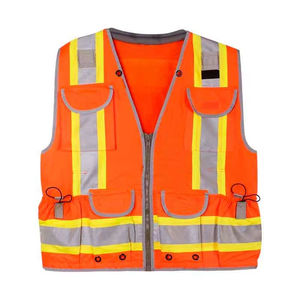 Gilet de sécurité respirant réfléchissant Hi Vis Construction Worker personnalisé pour hommes femmes vêtements de sécurité haute visibilité - Product Image 2